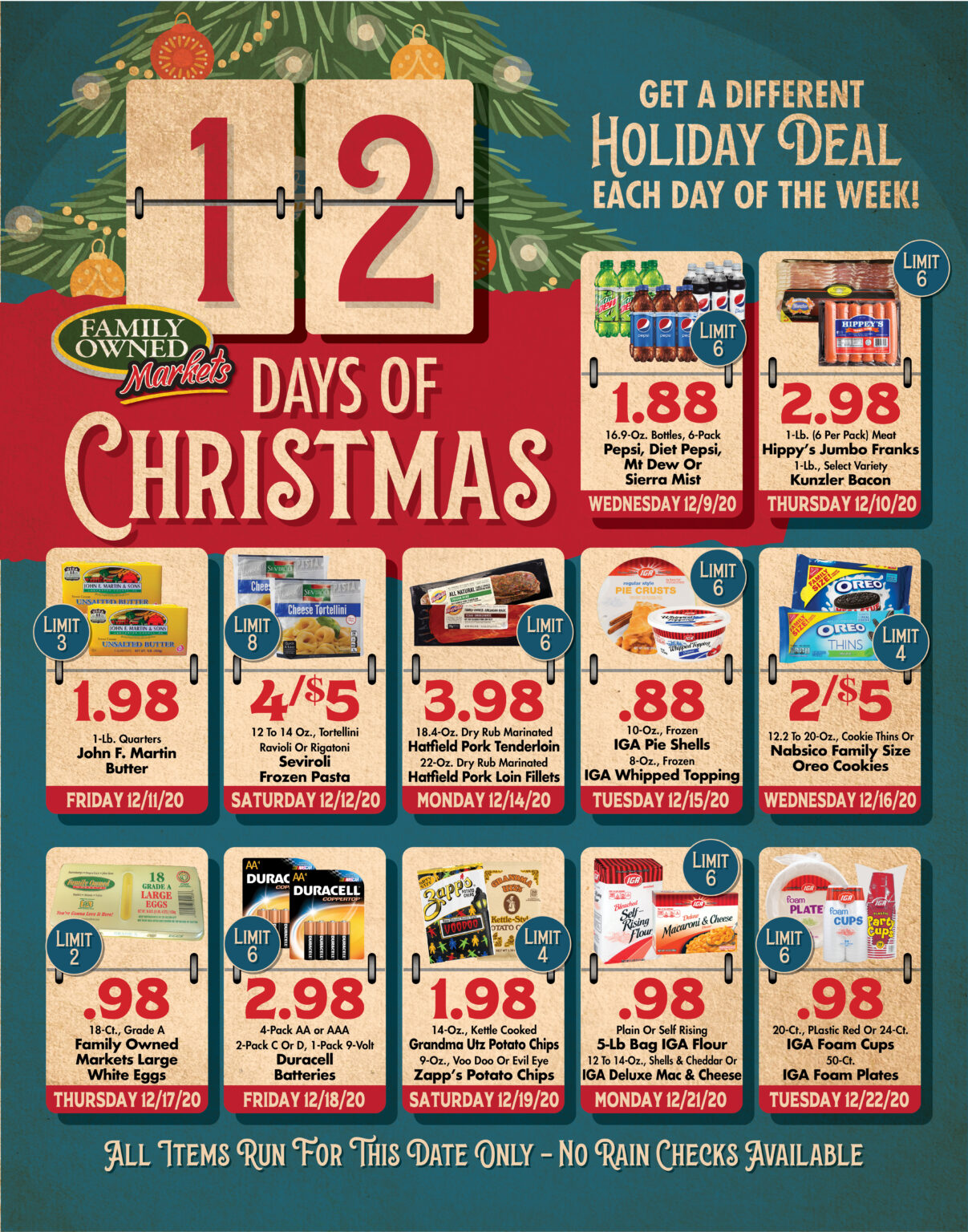 12 Days Of Christmas Family Owned Markets